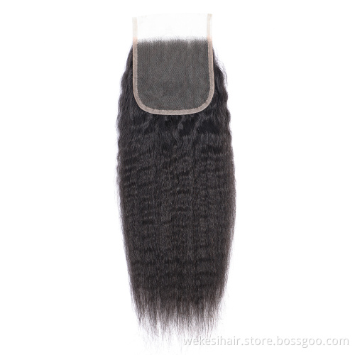 100% Pure Unprocessed Indian Remy Virgin Human Hair Weaving Deep Wave Deals With Silk Base Lace Top Closure